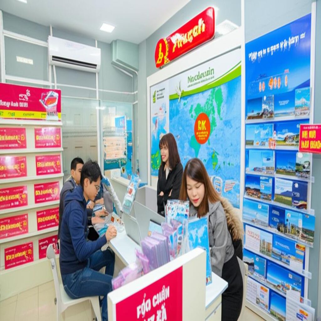 Travel agency in Lien Chieu, Da Nang offers flight deals.
