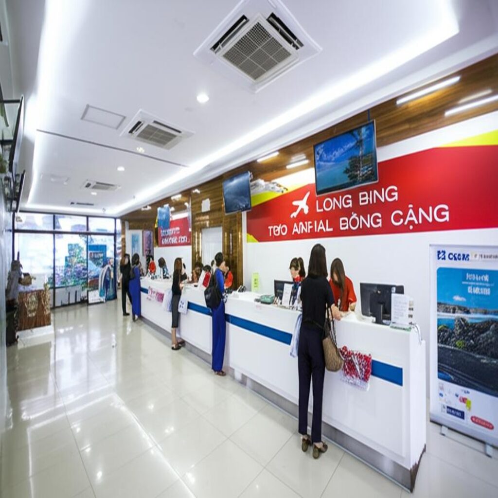 Travel agency in Long Xuyen providing flight tickets.
