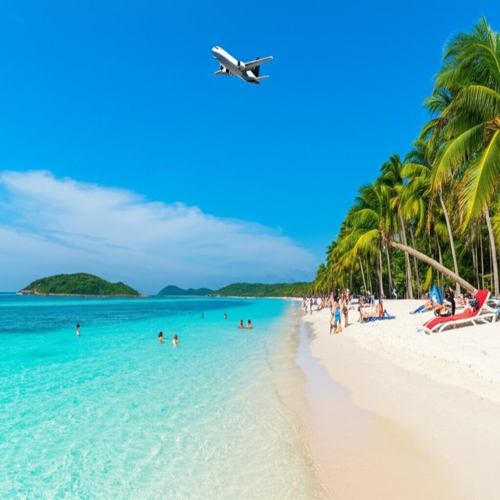 Bai Sao beach: Phu Quoc flight destination.