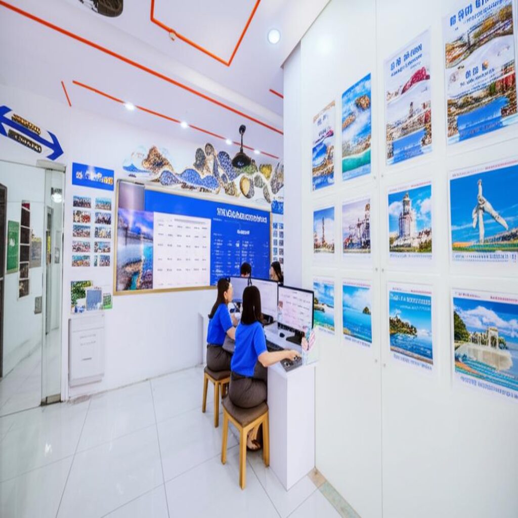 Sam Son travel agency for flight bookings.